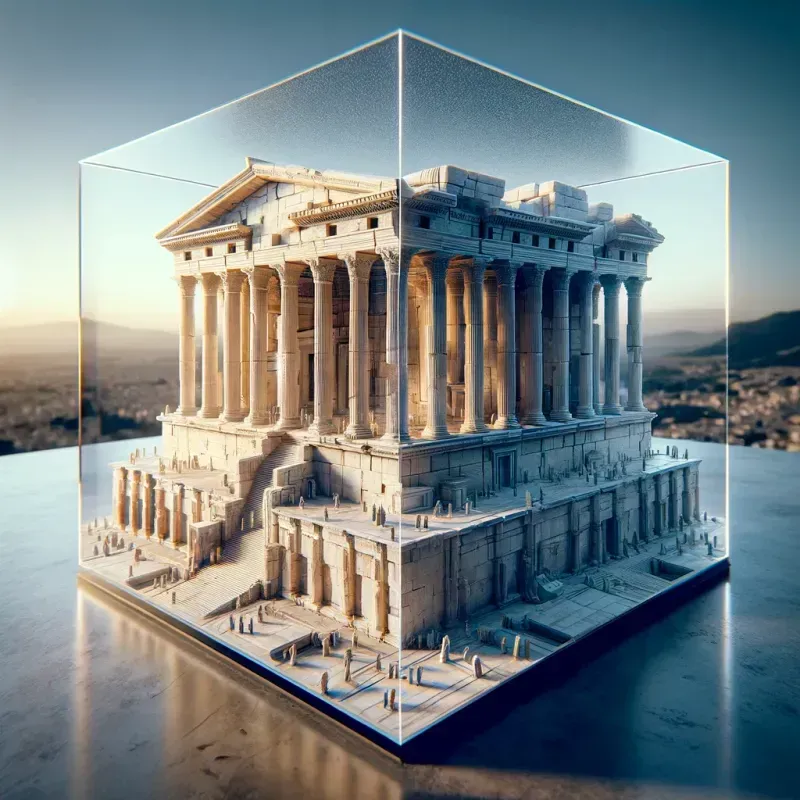 Ancient Wonders In 3D Cubes