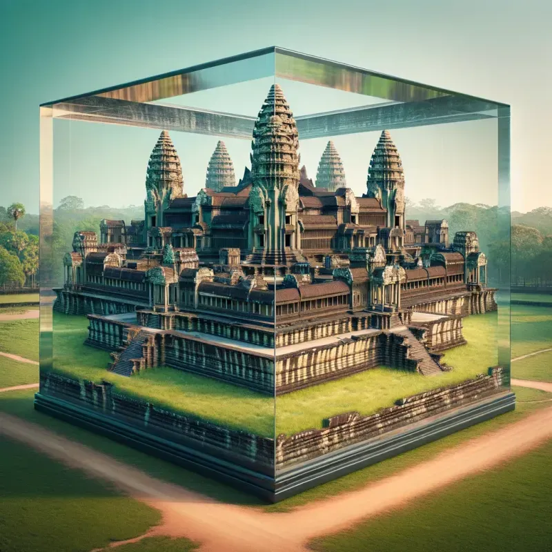 Ancient Wonders In 3D Cubes