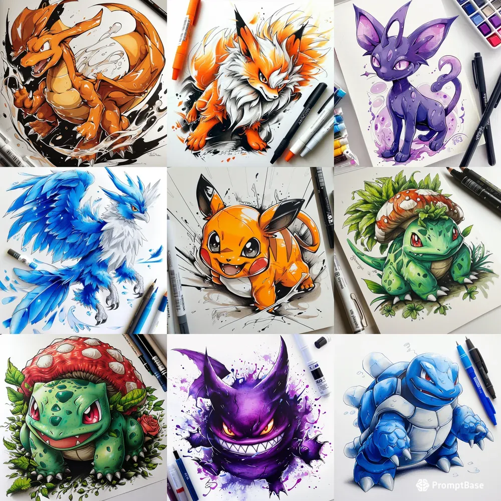 Pokemon Drawing Marker