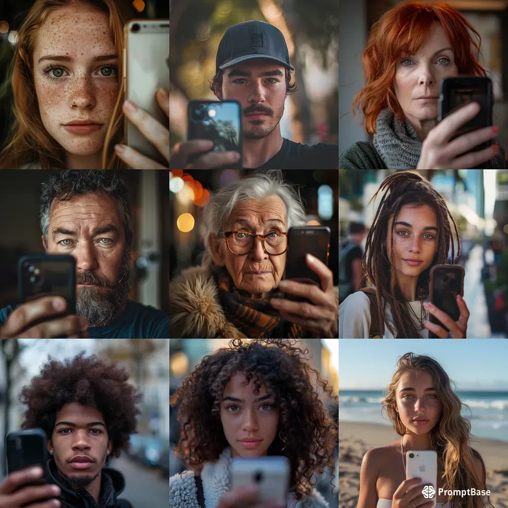 Stunning Mirror Selfie Portrait Photos
