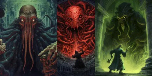 Lovecraft Cosmic Monsters generated by midjourney