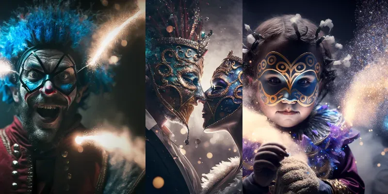 Festive Carnival Photographs generated by undefined