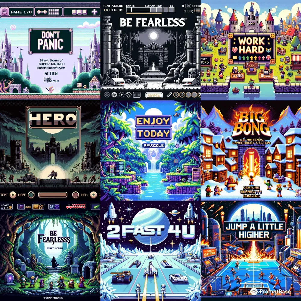 Nostalgic 16-bit Illustration Visuals