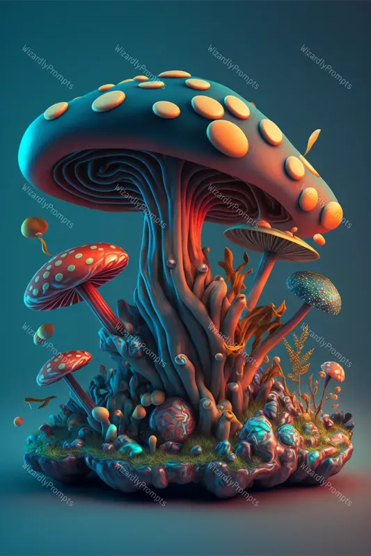 Psychedelic Mushroom Displays