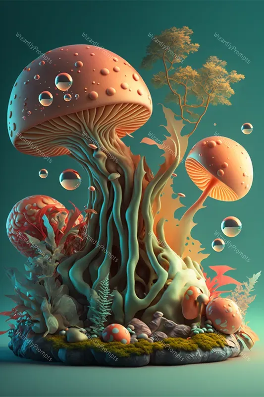 Psychedelic Mushroom Displays