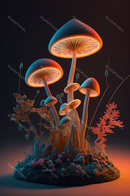 Psychedelic Mushroom Displays