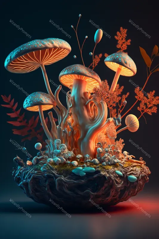 Psychedelic Mushroom Displays