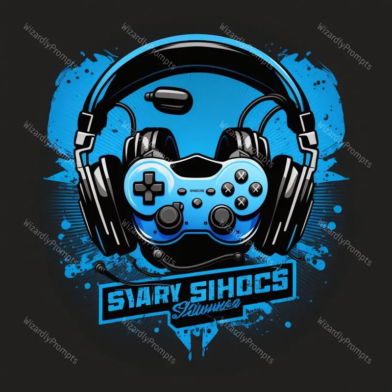 Headphones Controllers Gamer Logos
