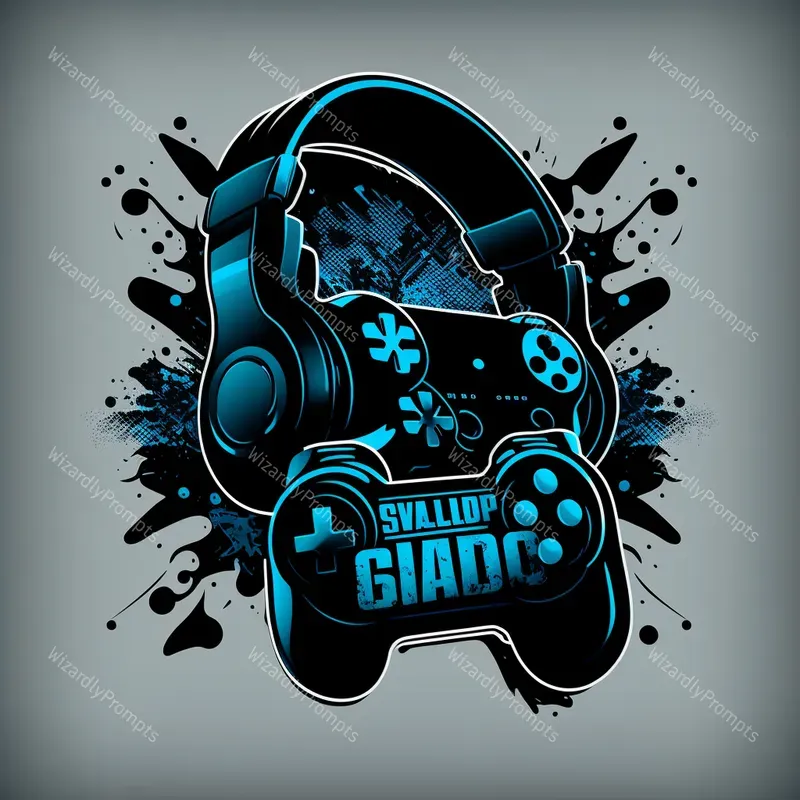Headphones Controllers Gamer Logos