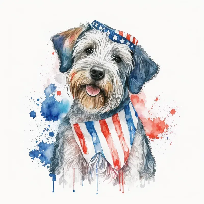 4th Of July Pet Watercolors