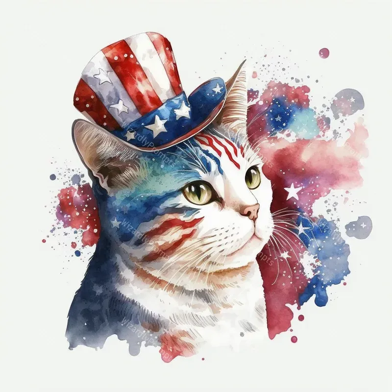 4th Of July Pet Watercolors