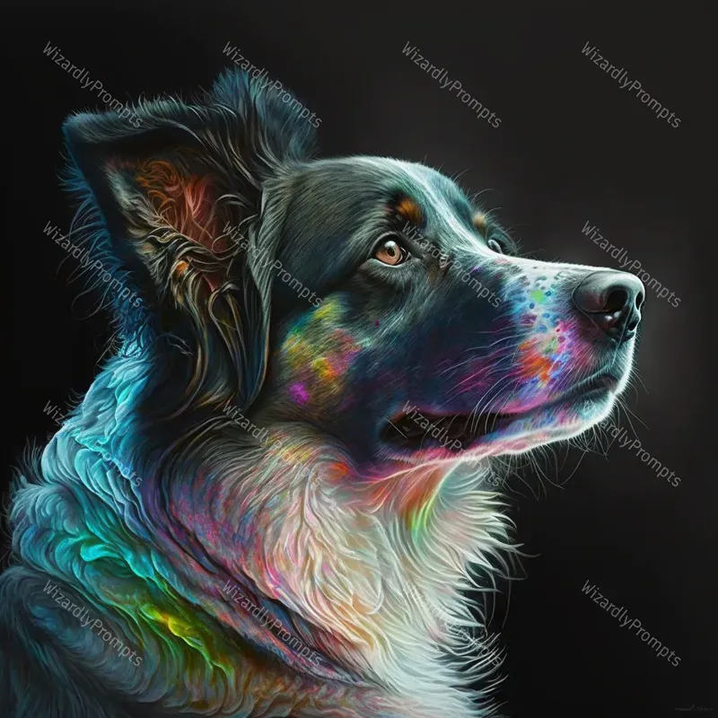 Pet Neon Oil Paintings