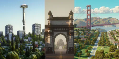City Landmarks generated by dalle