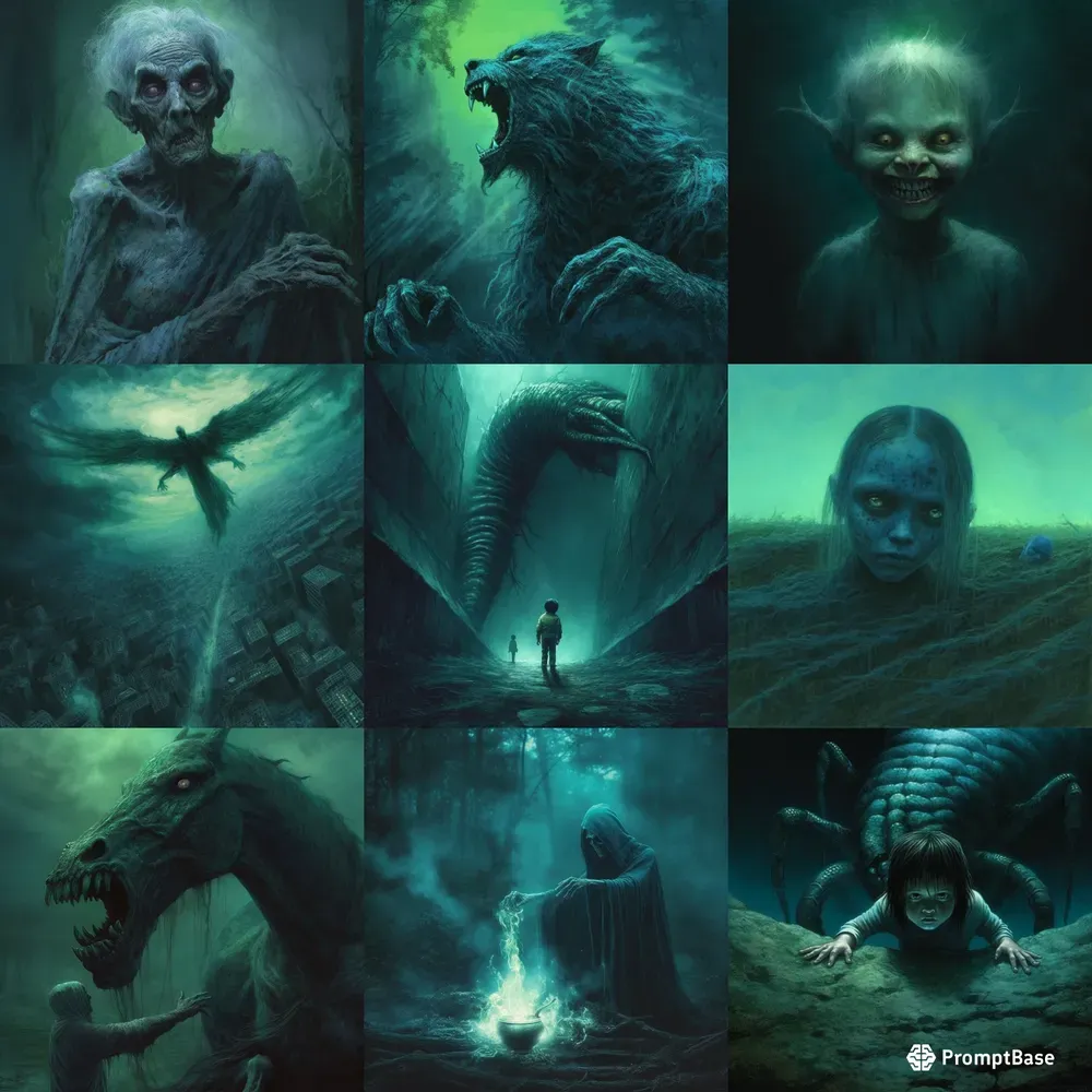 Horror Tales Illustrations Art