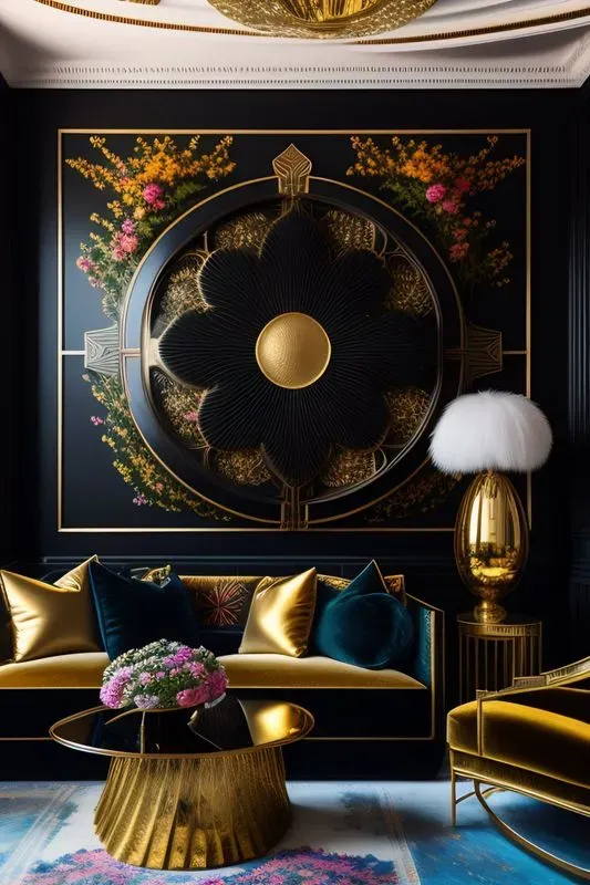 Vibrant Oasis  A  Living Room