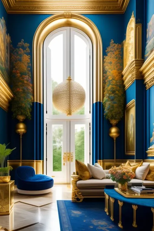 Vibrant Oasis  A  Living Room