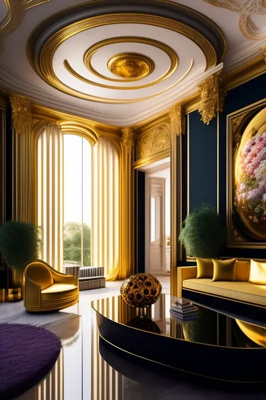 Vibrant Oasis  A  Living Room