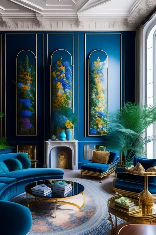 Vibrant Oasis  A  Living Room