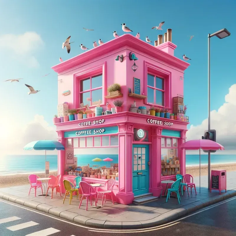 Bright Summer Coffee Shop