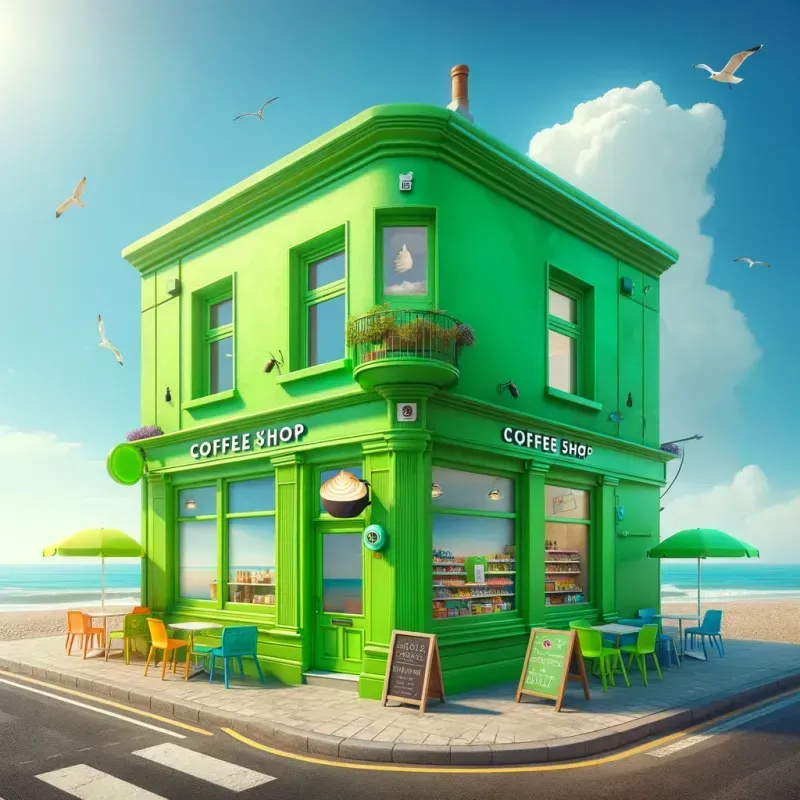 Bright Summer Coffee Shop