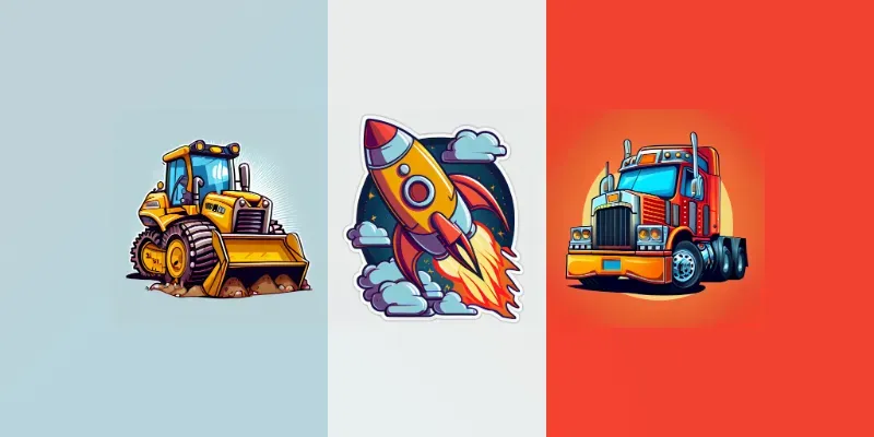 Cartoon Vehicles generated by undefined