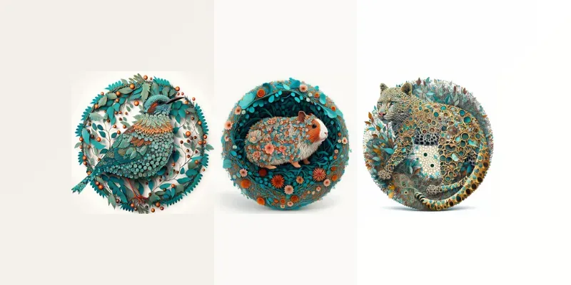 T-shirt Animals With Intricate Patterns generated by undefined