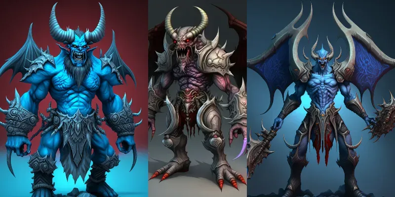 Demon Game Avatars generated by undefined