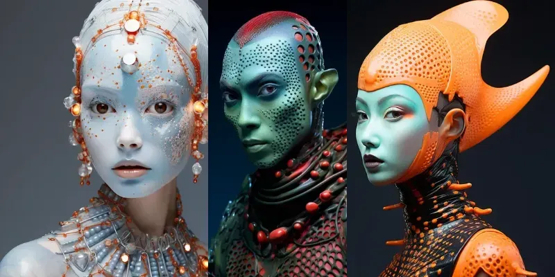 Future Humans X Alien Skin Portraits generated by undefined