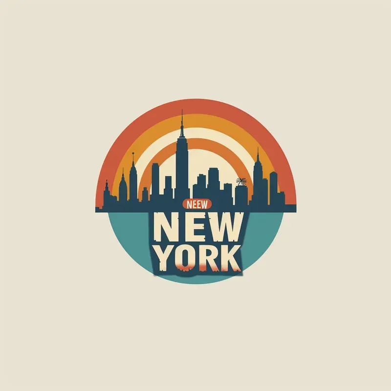 Vintage City Travel Logos With Texts