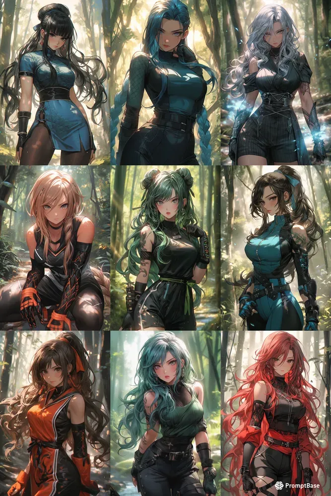 Warrior Anime Girls