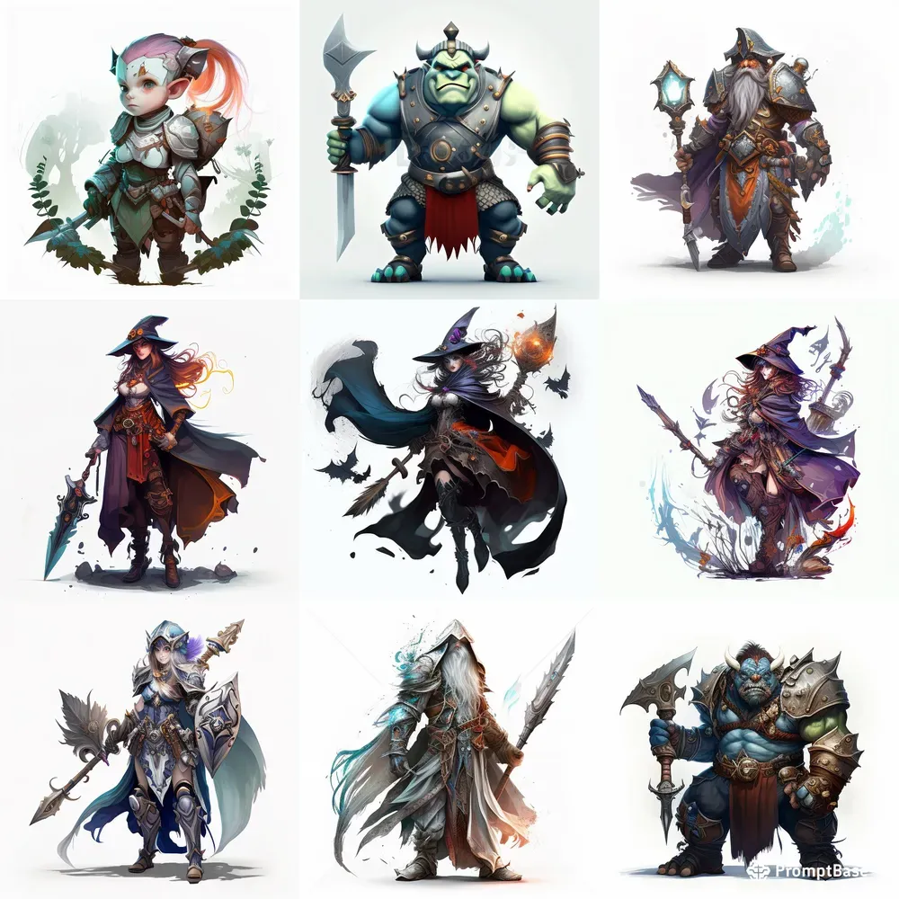 Fantasy Characters Concept Art