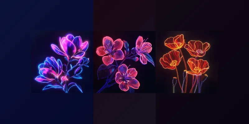 Floral Neon Radiances generated by undefined