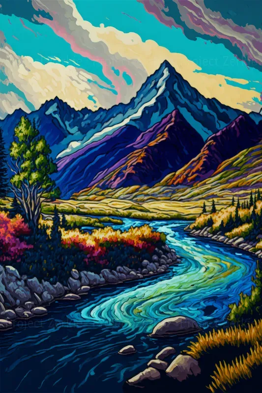 Vibrant Scenery Illustrations
