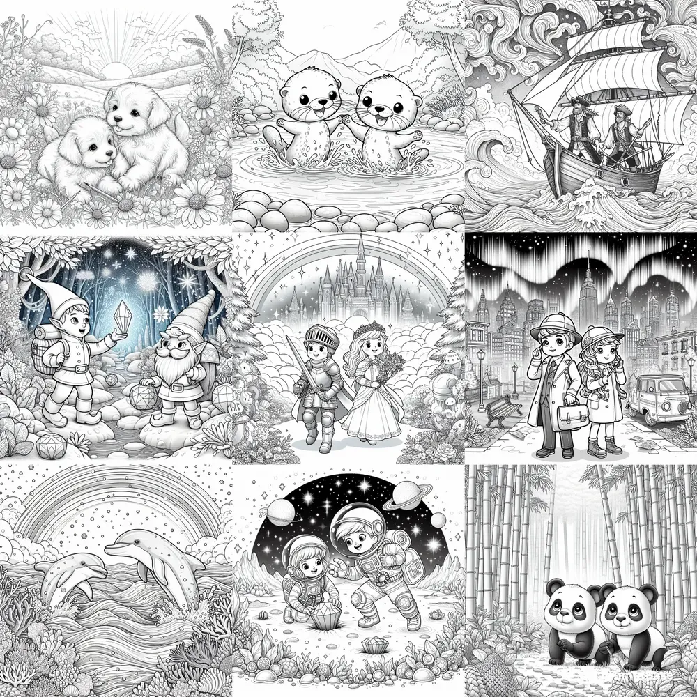 Fantasy Adventure Coloring Pages
