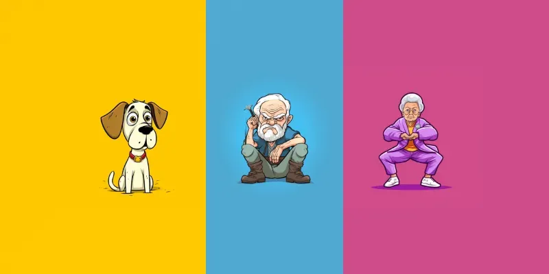 Cartoon Characters Cute 2D Illustrations generated by undefined
