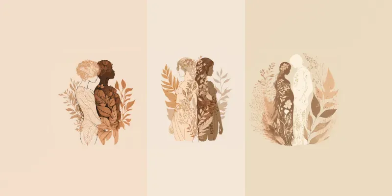 Boho Floral Style Art generated by undefined