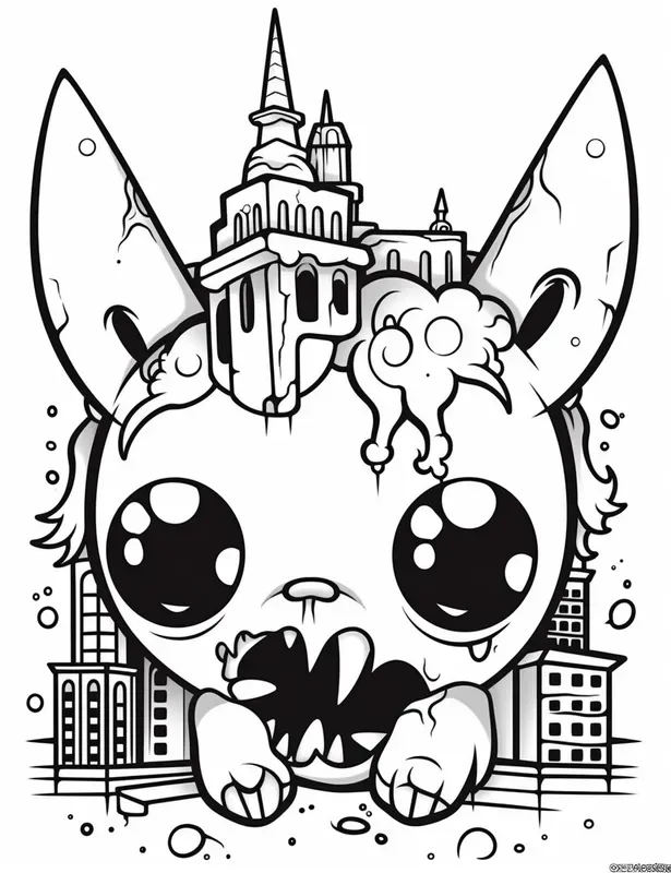 Coloring Creepy Kawaii