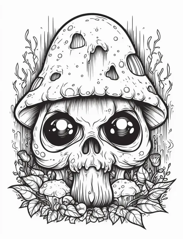 Coloring Creepy Kawaii