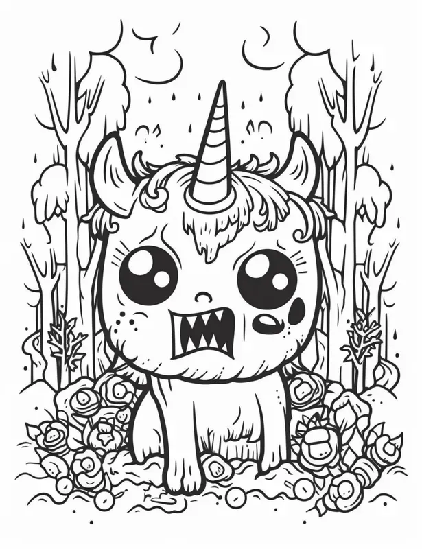Coloring Creepy Kawaii