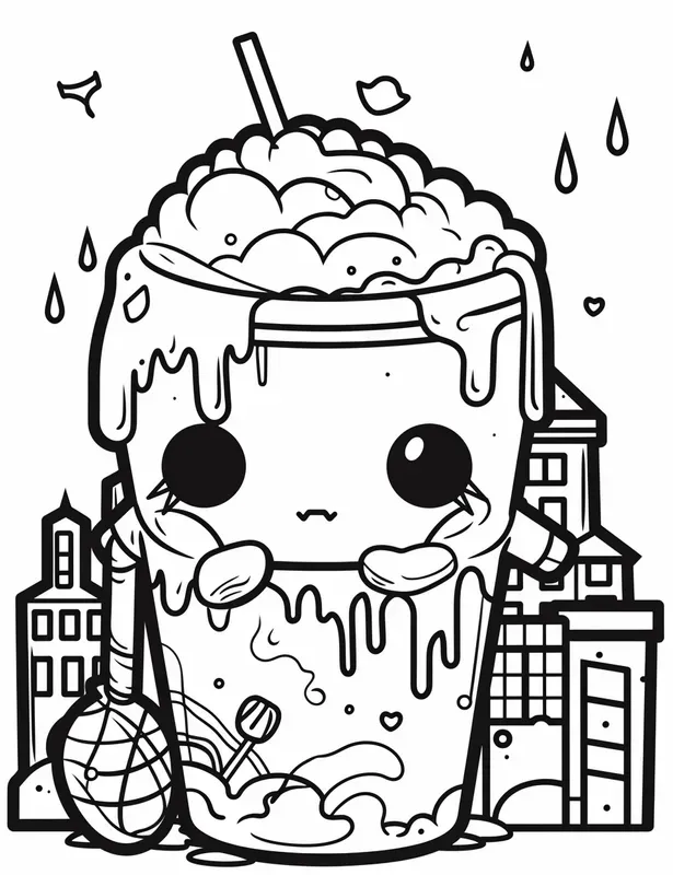 Coloring Creepy Kawaii