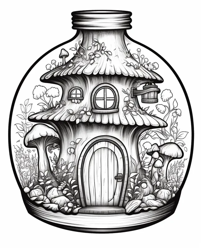 Coloring Book Jars