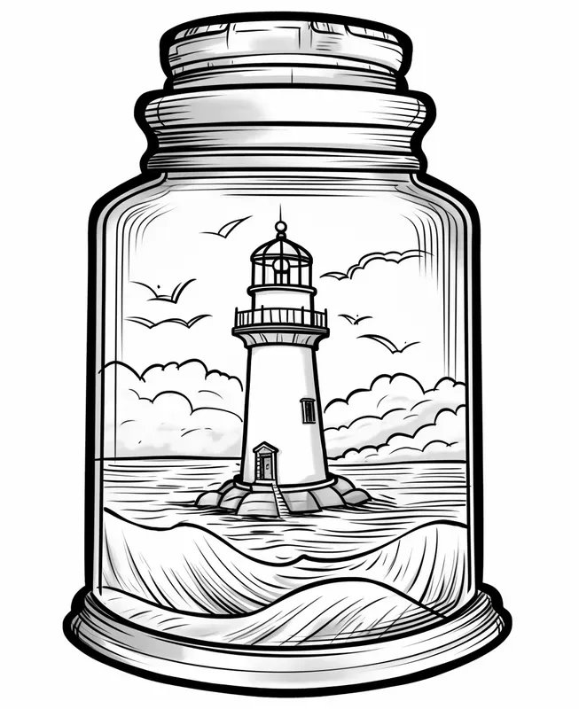 Coloring Book Jars
