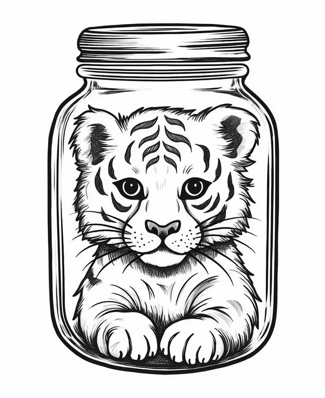 Coloring Book Jars