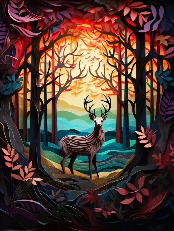 Vivid Cubist Art