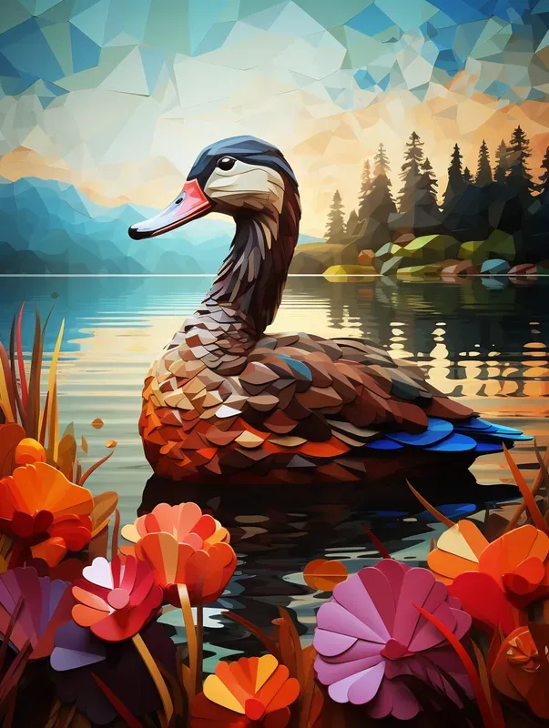 Vivid Cubist Art