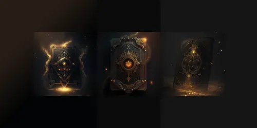 Alchemical Magic Tarot Cards generated by midjourney
