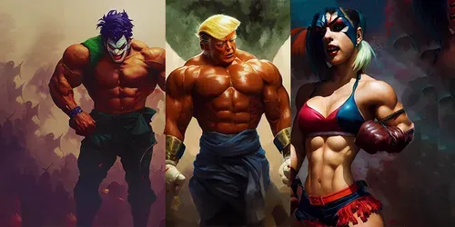 High-quality Comic Book Bodybuilder Style Character Generator generated by midjourney