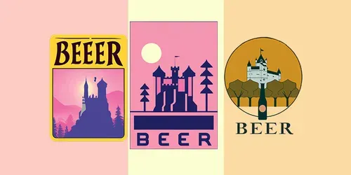 Beer Logos generated by dalle