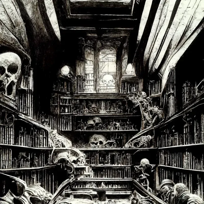 Black And White Ink 1980 Fantasy Novel Drawings