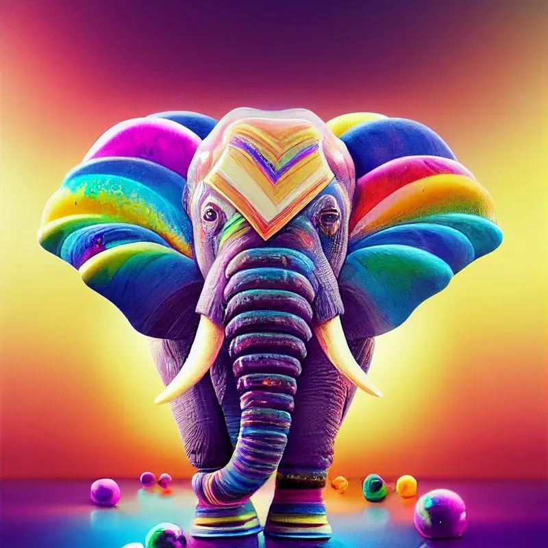 Rainbow Gemstone Animals